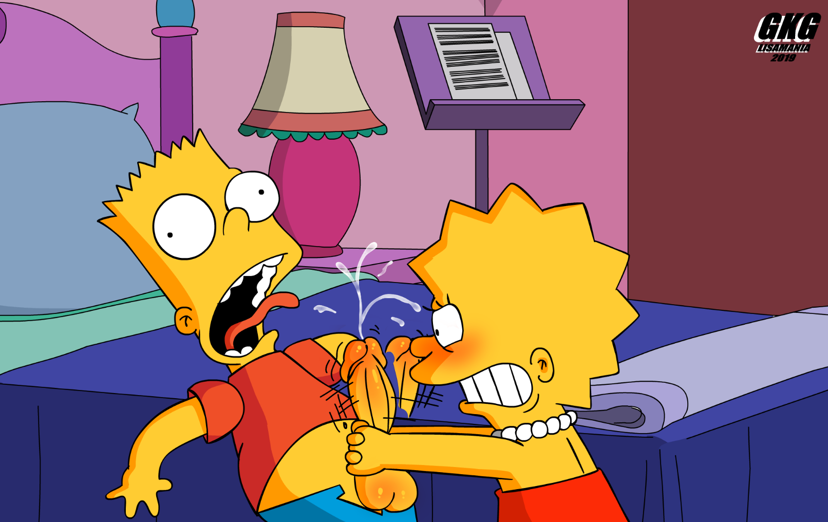 A feast for the senses: Lisa and Bart get naked in The Simpsons gallery