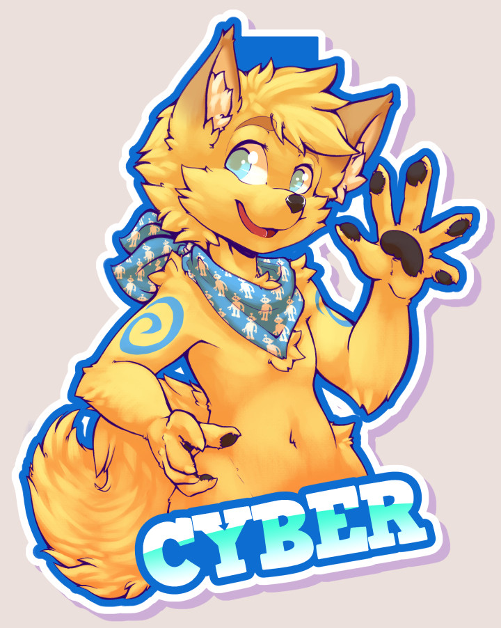 Darkeshi: "#darkeshiart #darkeshi #furry #kemono #Badges" - 🔞 baraag.net
