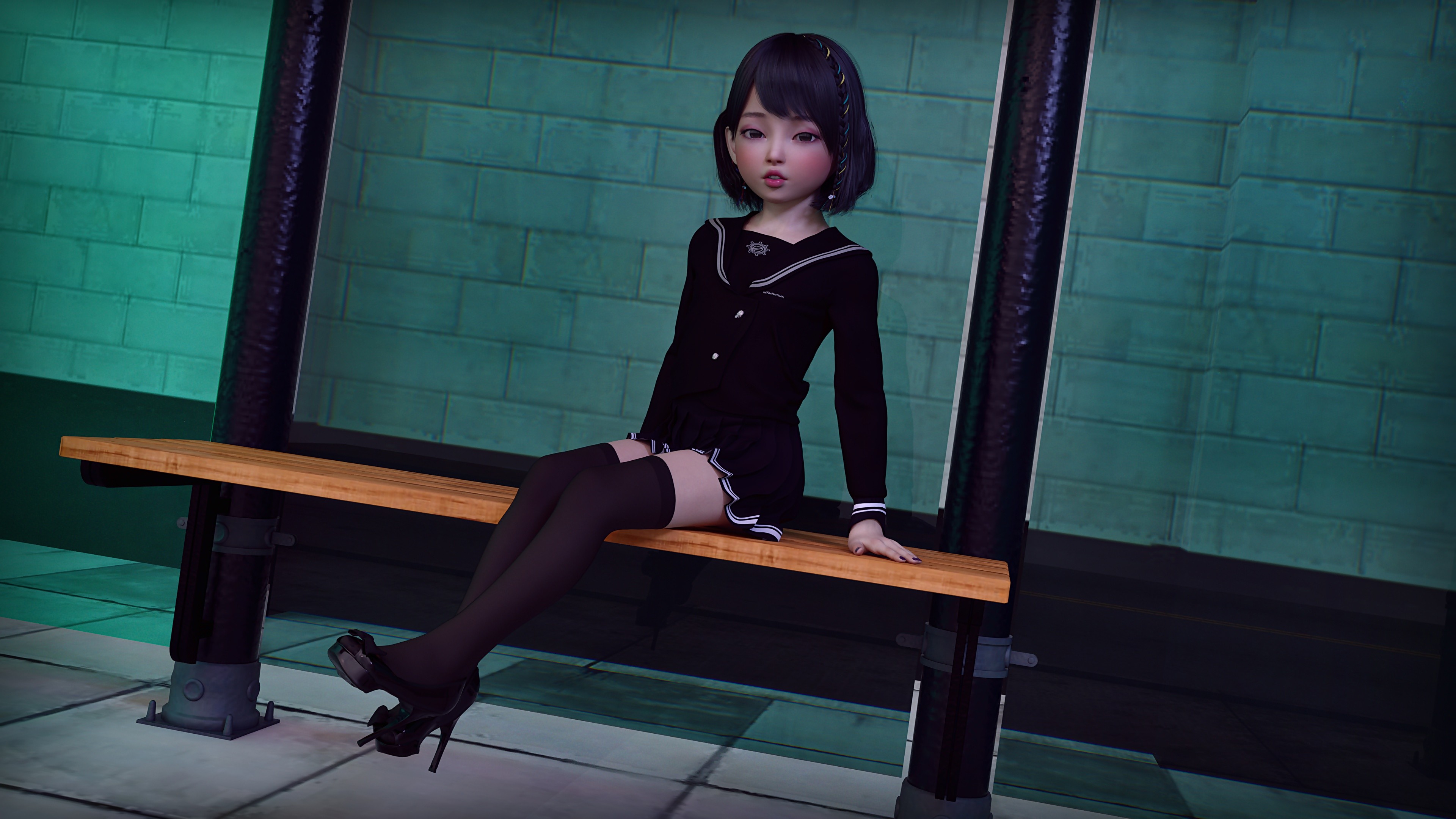 Mystix Haruko Daydreaming And Hoping For Someone To Pick Baraag