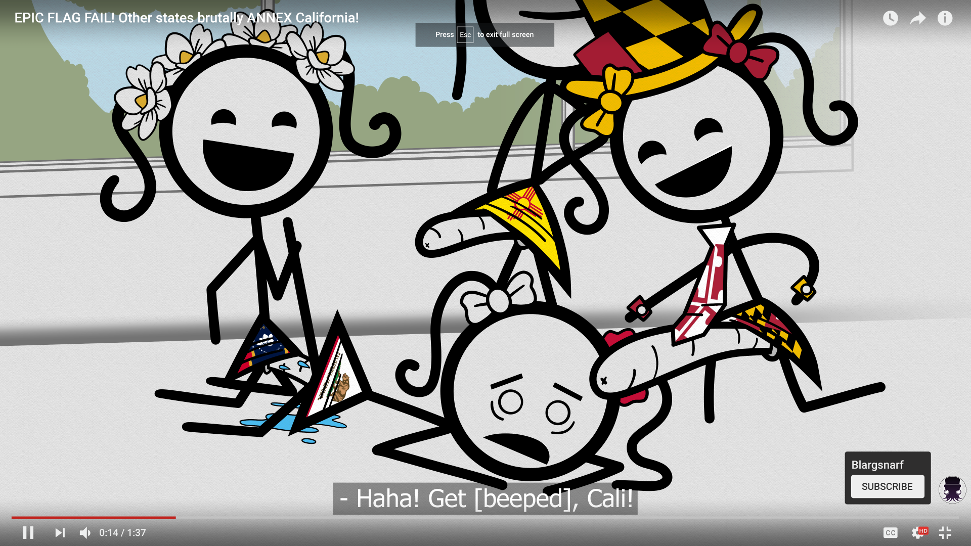 Blargsnarf vague Concepts Of Statehood Flags Personified As 