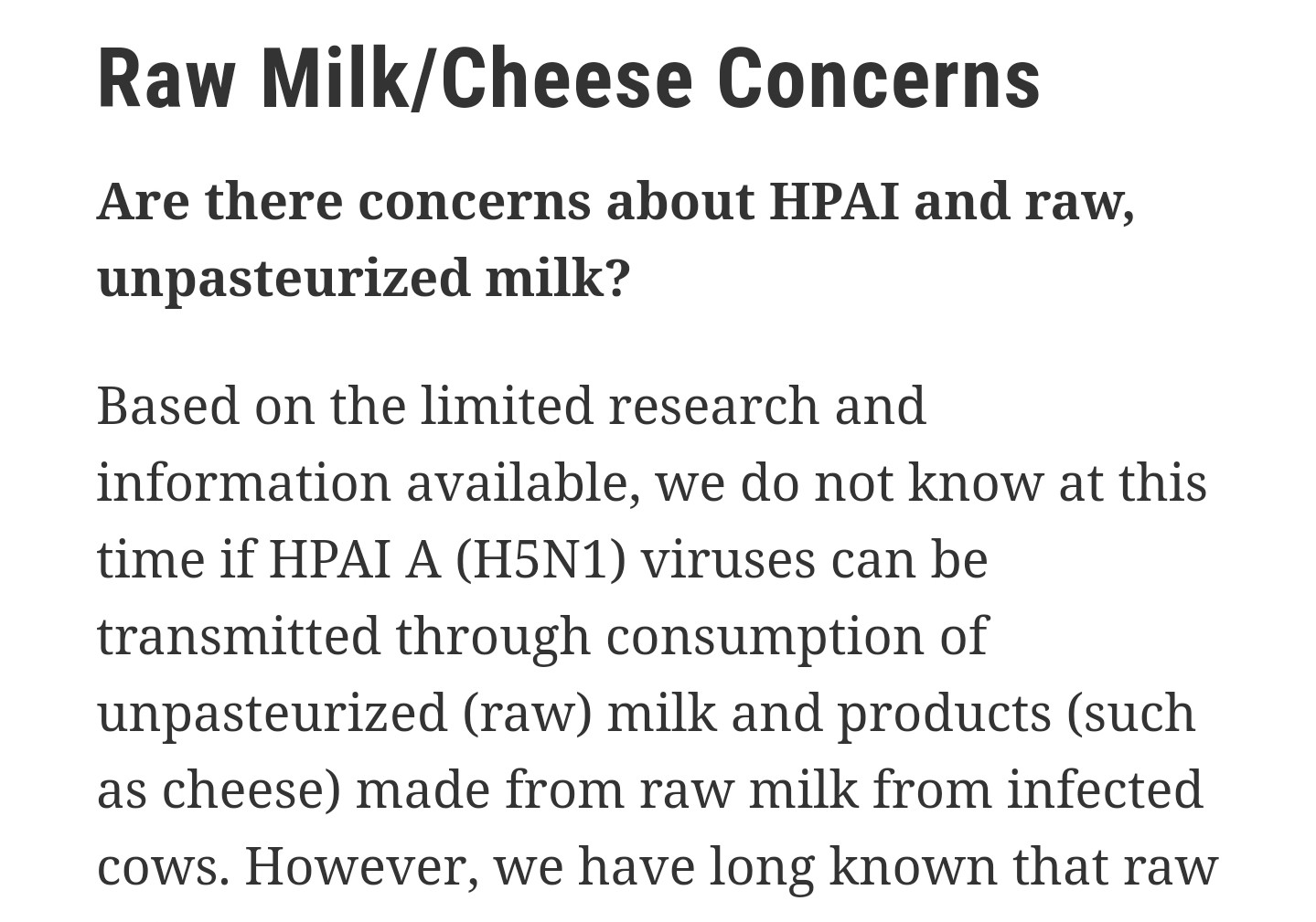 https://www.fda.gov/food/milk-guidance-documents-regulatory-information/questions-and-answers-regarding-milk-safety-during-highly-pathogenic-avian-influenza-hpai-outbreaks